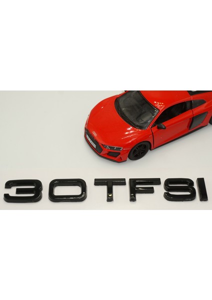 Audi 30 Tfsi Siyah Abs 3m 3D Bagaj Yazı Logo Orjinal Ürün modelleri