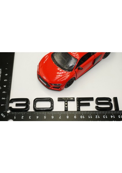 Audi 30 Tfsi Siyah Abs 3m 3D Bagaj Yazı Logo Orjinal Ürün indirimleri