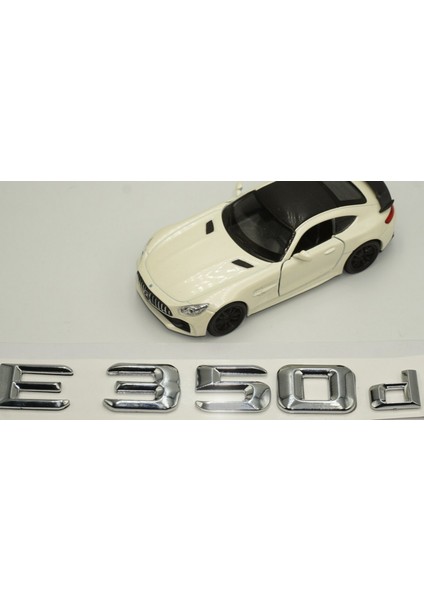 E350D Bagaj Krom Metal 3m 3D Yazı Logo