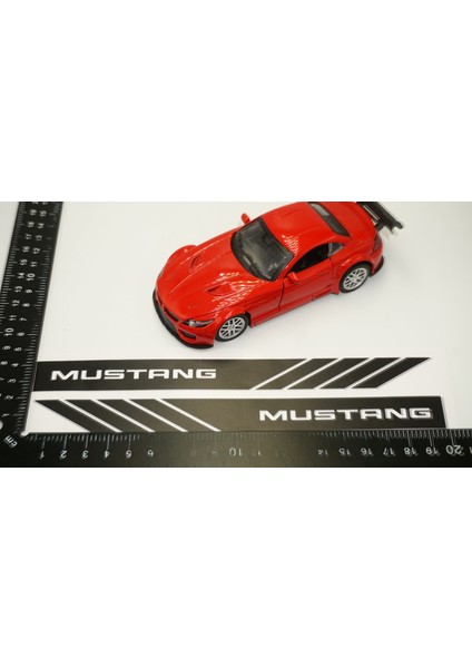 Mustang Yan Aynalar Selefon Kaplama Sticker Seti