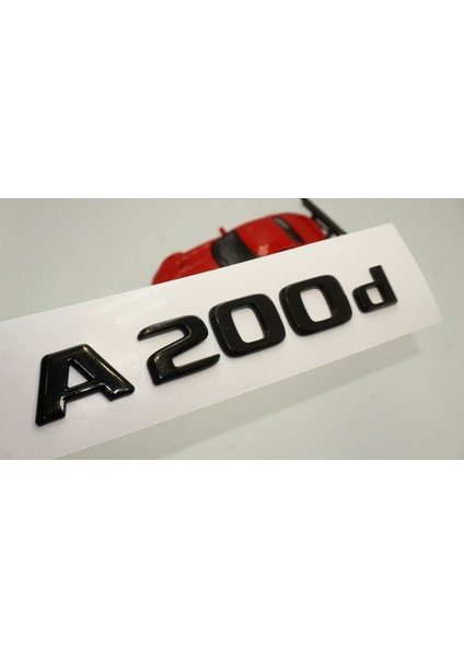 A 200D Bagaj Parlak Siyah Abs 3m 3D Yazı Logo