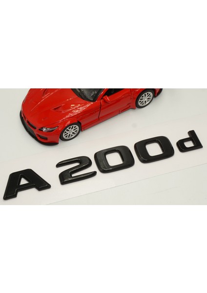 A 200D Bagaj Parlak Siyah Abs 3m 3D Yazı Logo