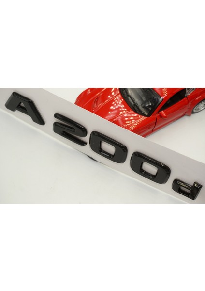 A 200D Bagaj Parlak Siyah Abs 3m 3D Yazı Logo