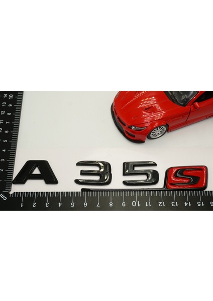 A 35S Bagaj Parlak Siyah Abs 3m 3D Yazı Logo