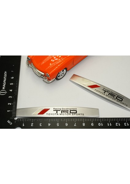 Trd Logo Yan Çamurluk 3m 3D Krom Metal Logo Amblem fırsatları