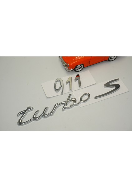 Porsche 911 Turbo S Bagaj 3m 3D Abs Yazı Logo Amblem Seti