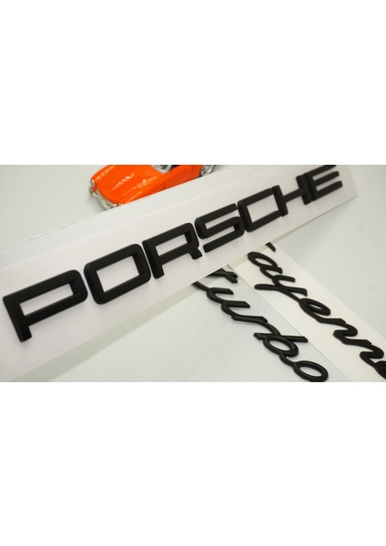 Porsche Cayenne Turbo Bagaj 3m 3D Abs Yazı Logo Amblem Seti