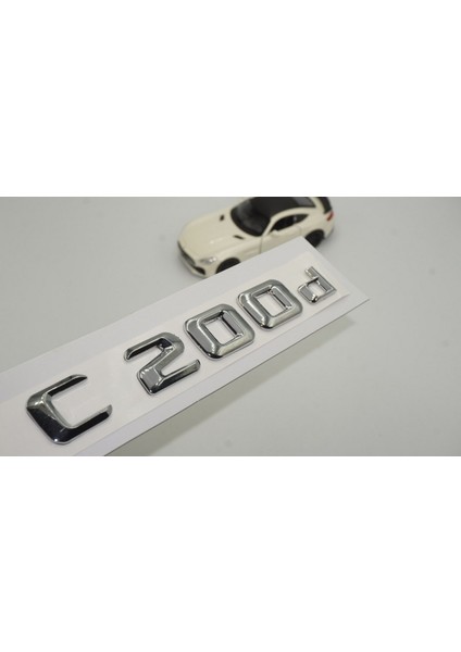C200D Bagaj Krom Metal 3m 3D Yazı Logo