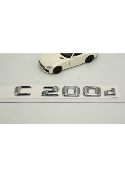 C200D Bagaj Krom Metal 3m 3D Yazı Logo