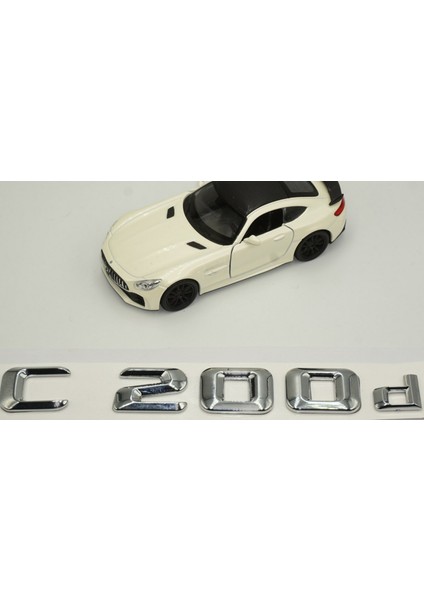 C200D Bagaj Krom Metal 3m 3D Yazı Logo