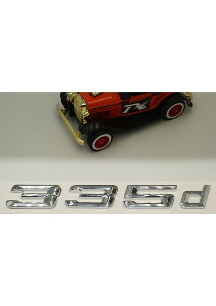 335D Bagaj Krom Metal 3m 3D Yazı Logo