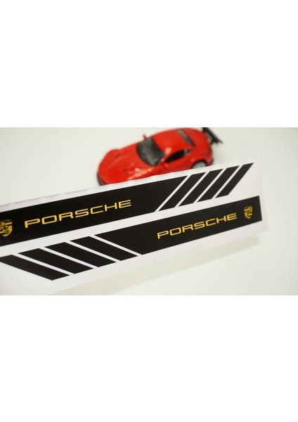 Porsche Yan Aynalar Selefon Kaplama Sticker Seti
