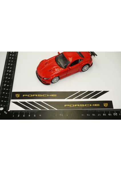 Porsche Yan Aynalar Selefon Kaplama Sticker Seti