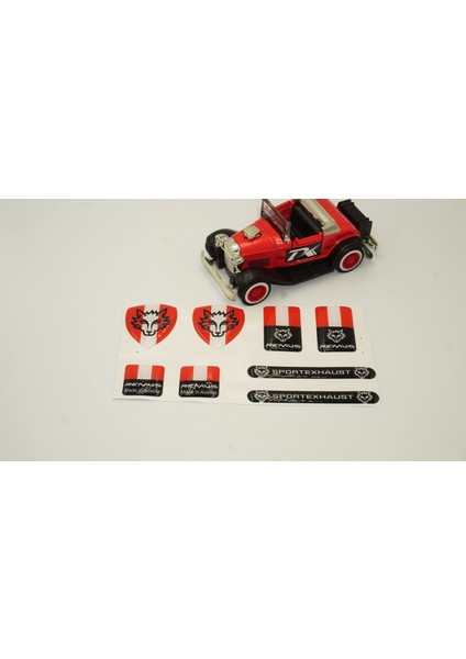 Remus Sport Exhaust Logo Damla Silikon Grup Sticker