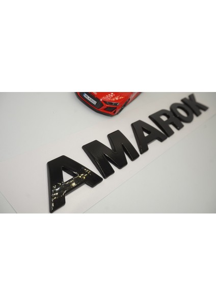 Vw Volkswagen Amarok Bagaj Siyah Abs 3m 3D Yazı Logo Amblem
