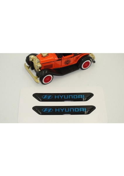 Hyundai Logo Çamurluk Yanı ve Ayna Metalize Damla Desen 3m Logo Arma modelleri