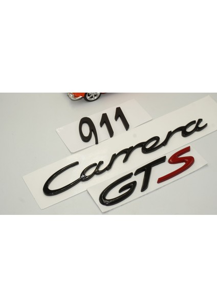 Porsche 911 Carrera Gts Bagaj 3m 3D Abs Yazı Logo Amblem Seti