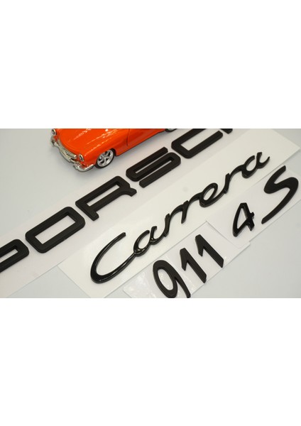 Porsche Carrera 911 4s Bagaj 3m 3D Abs Yazı Logo Amblem Seti