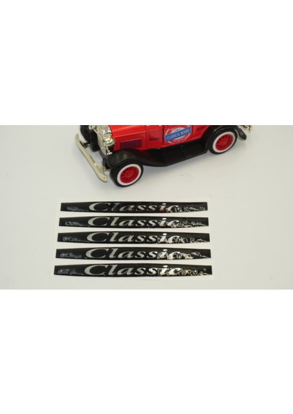 Classic Logo Metalize Kapı Kolu 5 Li Damla Desen Sticker Set modelleri