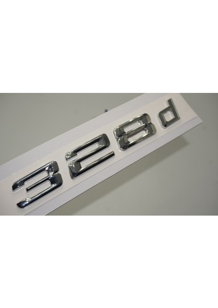 Bmw 328D Bagaj Krom Metal 3m 3D Yazı Logo