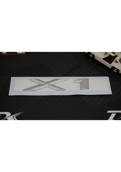 X1 Bagaj Krom Metal 3m 3D Yazı Logo