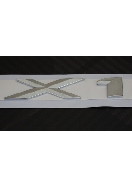 X1 Bagaj Krom Metal 3m 3D Yazı Logo