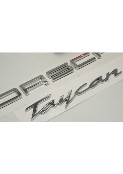 Porsche Taycan Bagaj 3m 3D Abs Yazı Logo Amblem Seti Orjinal Ürün modelleri