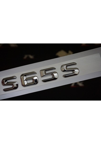 S65S Bagaj Krom Metal 3m 3D Yazı Logo