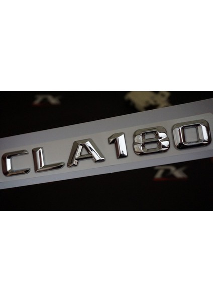 CLA180 Bagaj Krom Metal 3m 3D Yazı Logo