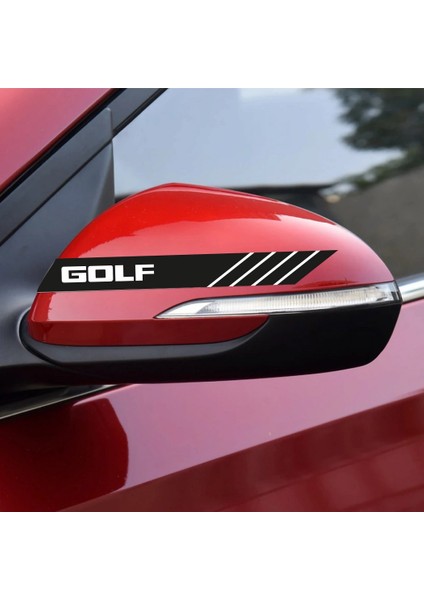 Volkswagen Golf Yan Aynalar Selefon Kaplama Sticker Seti