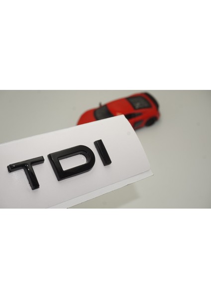 Audi Tdi B7 B8 B9 Siyah Abs 3m 3D Bagaj Yazı Logo Orjinal Ürün