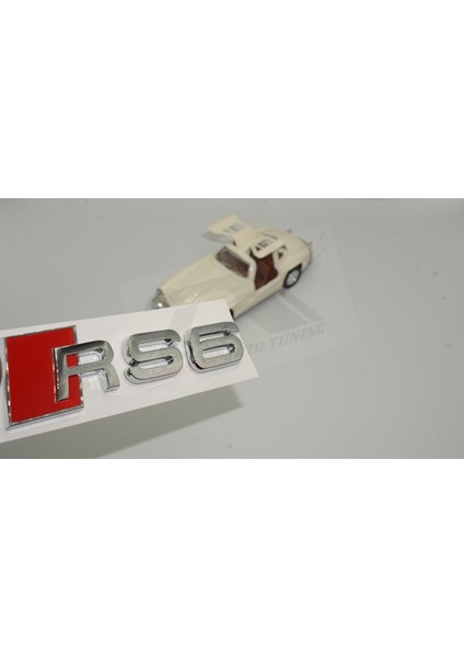 Audi Rs6 Bagaj Krom Abs 3m 3D Yazı Logo Amblem Orjinal Ürün