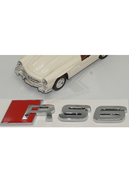 Audi Rs6 Bagaj Krom Abs 3m 3D Yazı Logo Amblem Orjinal Ürün