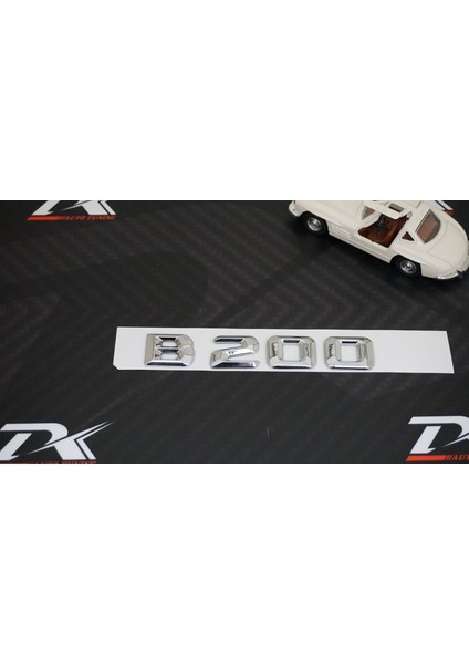 B200 Bagaj Krom Metal 3m 3D Yazı Logo