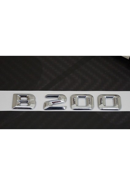 B200 Bagaj Krom Metal 3m 3D Yazı Logo