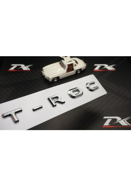 Vw Volkswagen T-Roc Bagaj Krom Abs 3m 3D Yazı Logo Amblem