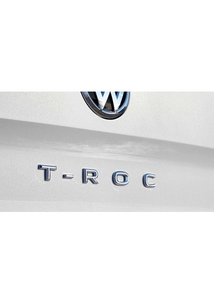 Vw Volkswagen T-Roc Bagaj Krom Abs 3m 3D Yazı Logo Amblem fırsatları