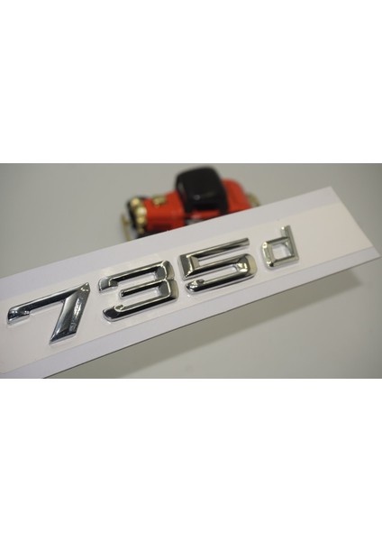 Bmw 735D Bagaj Krom Metal 3m 3D Yazı Logo
