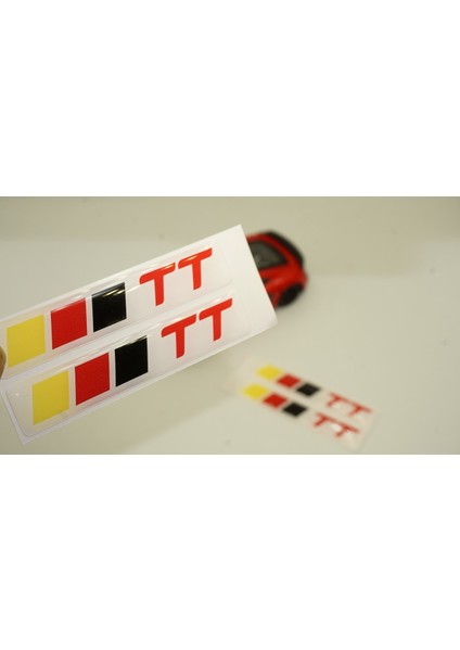 Audi Tt Logo 3m 3D Damla Silikon Torpido Bagaj Çamurluk Logo Amblem Arma Seti