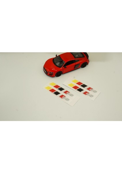 Audi Rs Logo 3m 3D Damla Silikon Torpido Bagaj Çamurluk Logo Amblem Arma Seti fırsatları