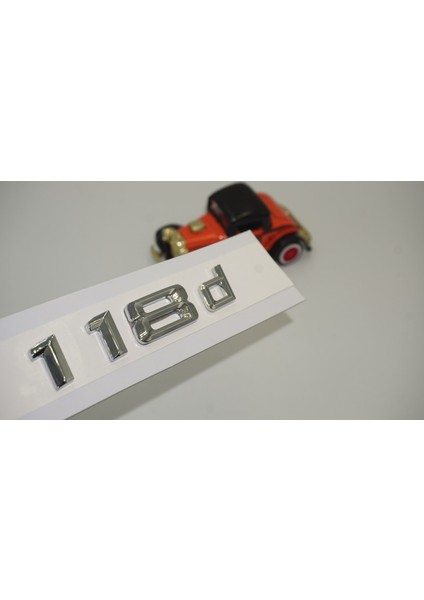 Bmw 118D Bagaj Krom Metal 3m 3D Yazı Logo