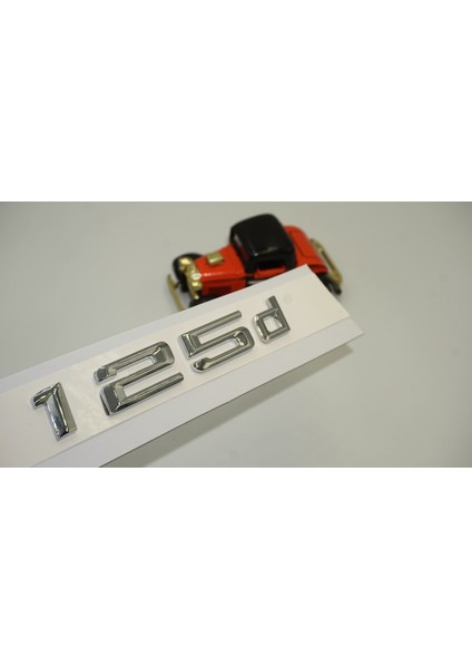 Bmw 125D Bagaj Krom Metal 3m 3D Yazı Logo