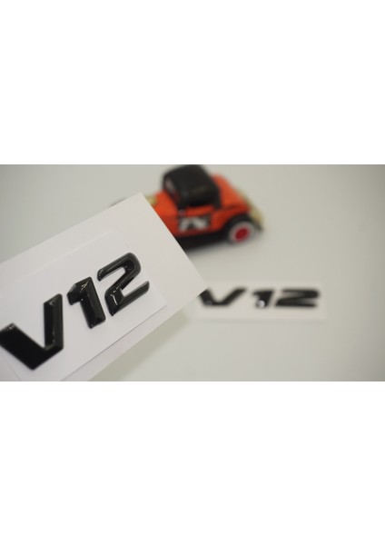 V12 Çamurluk Yanı Parlak Siyah Abs 3m Yazı Logo Orjinal Ürün