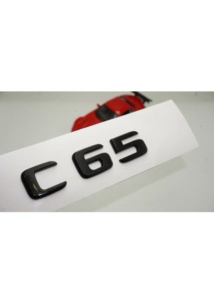 C 65 Bagaj Parlak Siyah Abs 3m 3D Yazı Logo