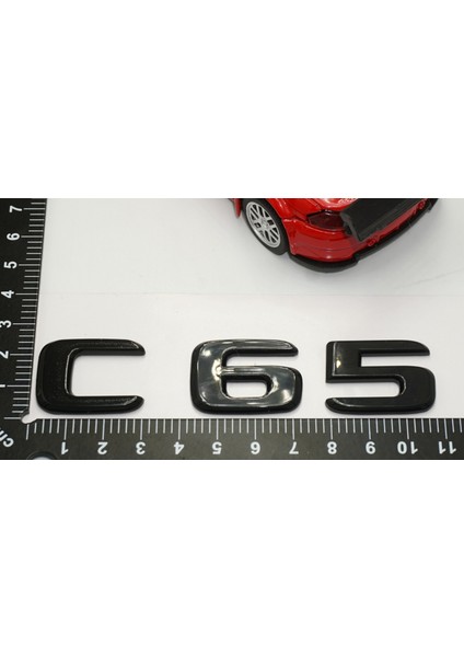 C 65 Bagaj Parlak Siyah Abs 3m 3D Yazı Logo indirimleri