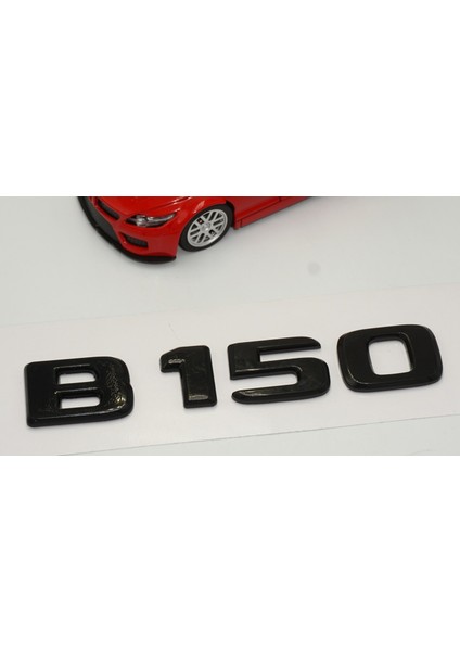 B 150 Bagaj Parlak Siyah Abs 3m 3D Yazı Logo