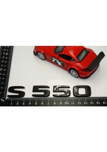 S 550 Bagaj Parlak Siyah Abs 3m 3D Yazı Logo