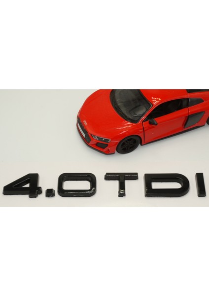 Audi 4.0 Tdi B7 B8 B9 Siyah Abs 3m 3D Bagaj Yazı Logo Orjinal