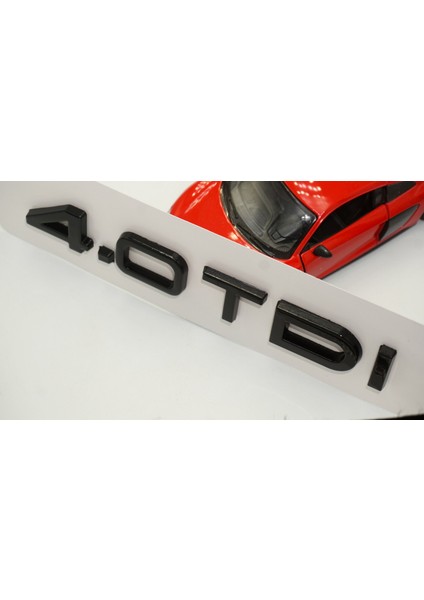 Audi 4.0 Tdi B7 B8 B9 Siyah Abs 3m 3D Bagaj Yazı Logo Orjinal