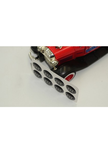 Audi Logo Jant Torpido Direksiyon 12MM Damla Sticker Logo Seti